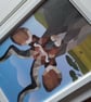 Wall art. Elk framed picture. Papercut mosaic. Framed picture. Ref 352 - Image 4