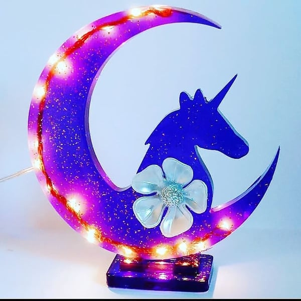 Unicorn lamp 4.6inch 