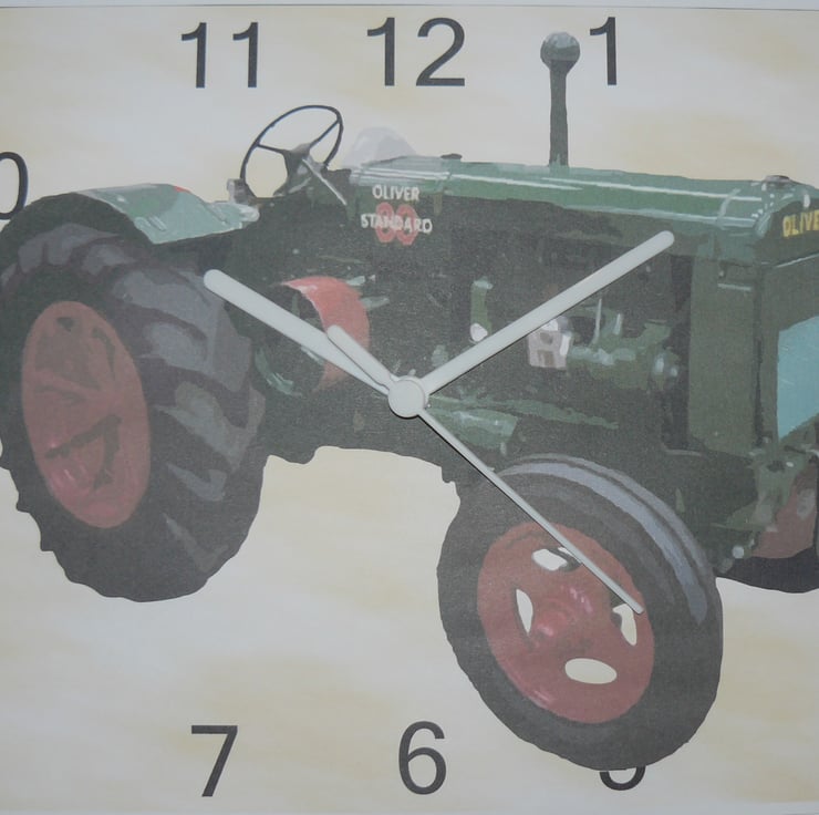 oliver tractor wall hanging clock farm,farming,... Folksy