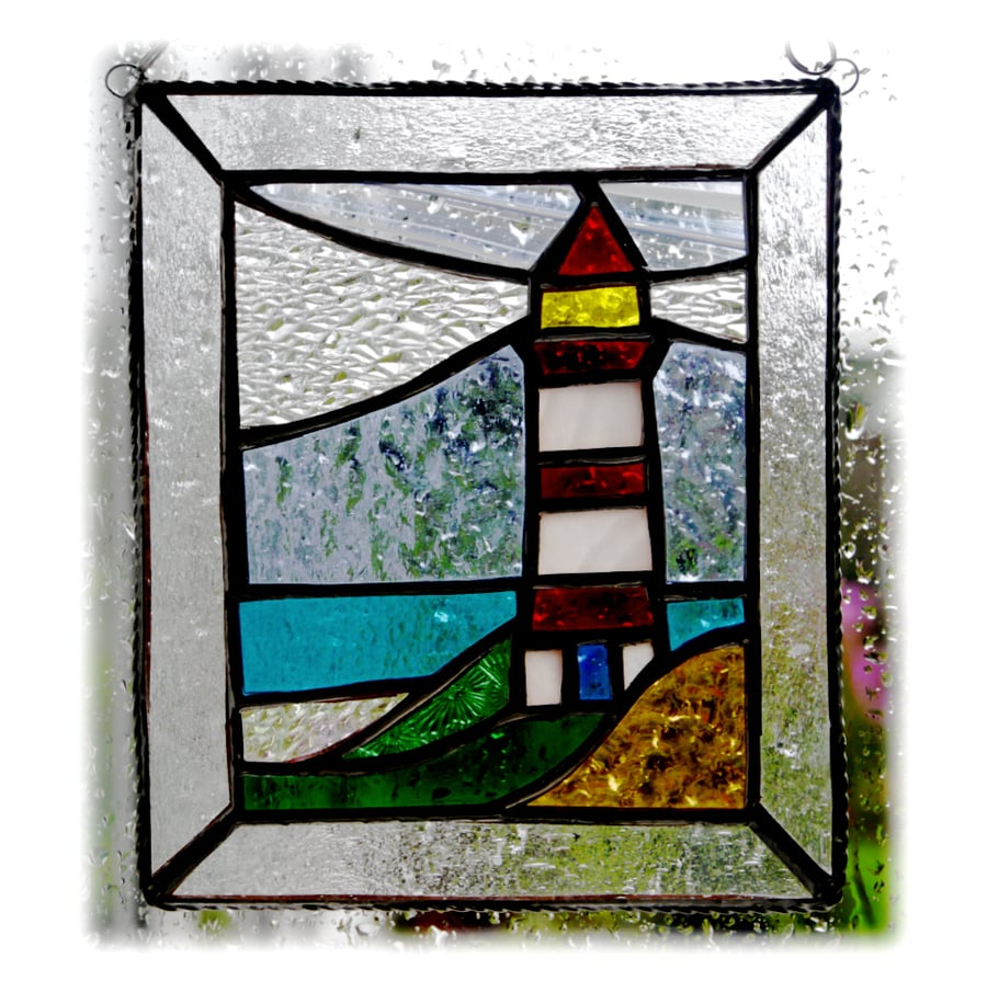 Lighthouse Suncatcher Stained Glass Picture 011