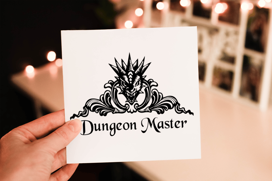 Dungeon Master Birthday Card, Card for Gamer, Birthday Card, Personalised Car