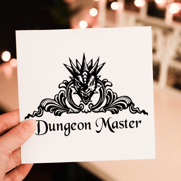 Dungeon Master Birthday Card, Card for Gamer, Birthday Card, Personalised Car