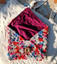 Cotton lined pouch for small items, Small crochet pouch, Friend Christmas gift  - Image 4