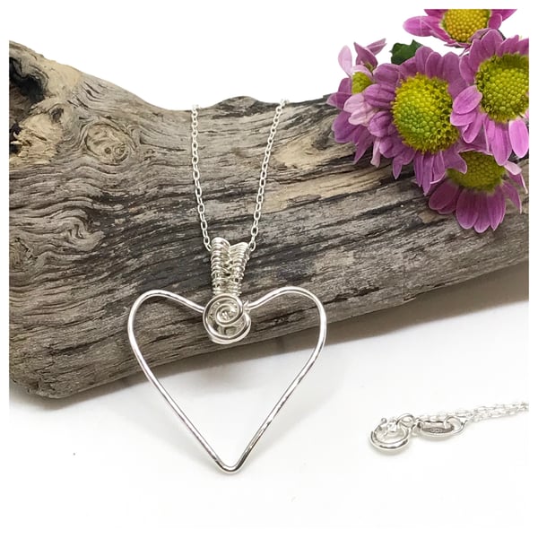 Sterling Silver Heart Pendant 