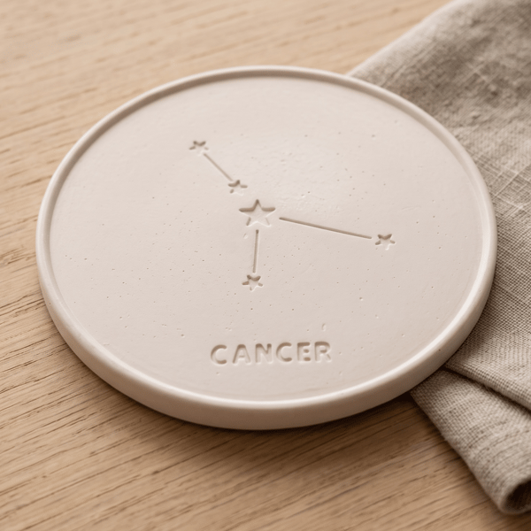 Cancer Star Sign Drinks Coaster - Sign of the Zodiac Birthday Gift