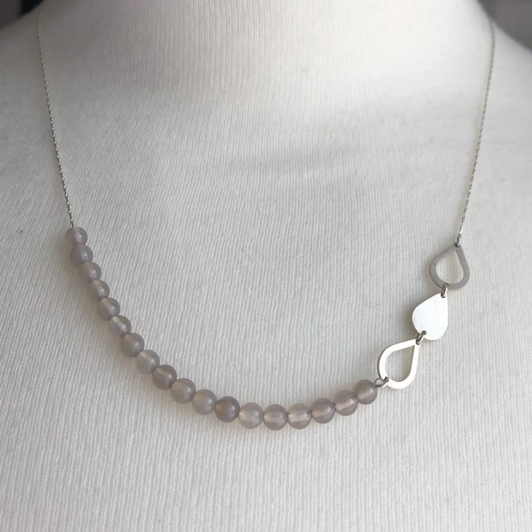 Hanami 'Rainy Wednesday' Necklace with Agate