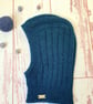 Knitted alpaca hood, Knit bonnet, Ski mask, Wool winter balaclava  - Image 4