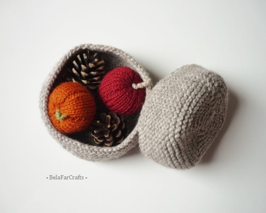 Knitted storage containers (2) - Home & Office organisers - Back to school gift