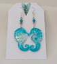 Sea Horse Shaped Resin Earrings