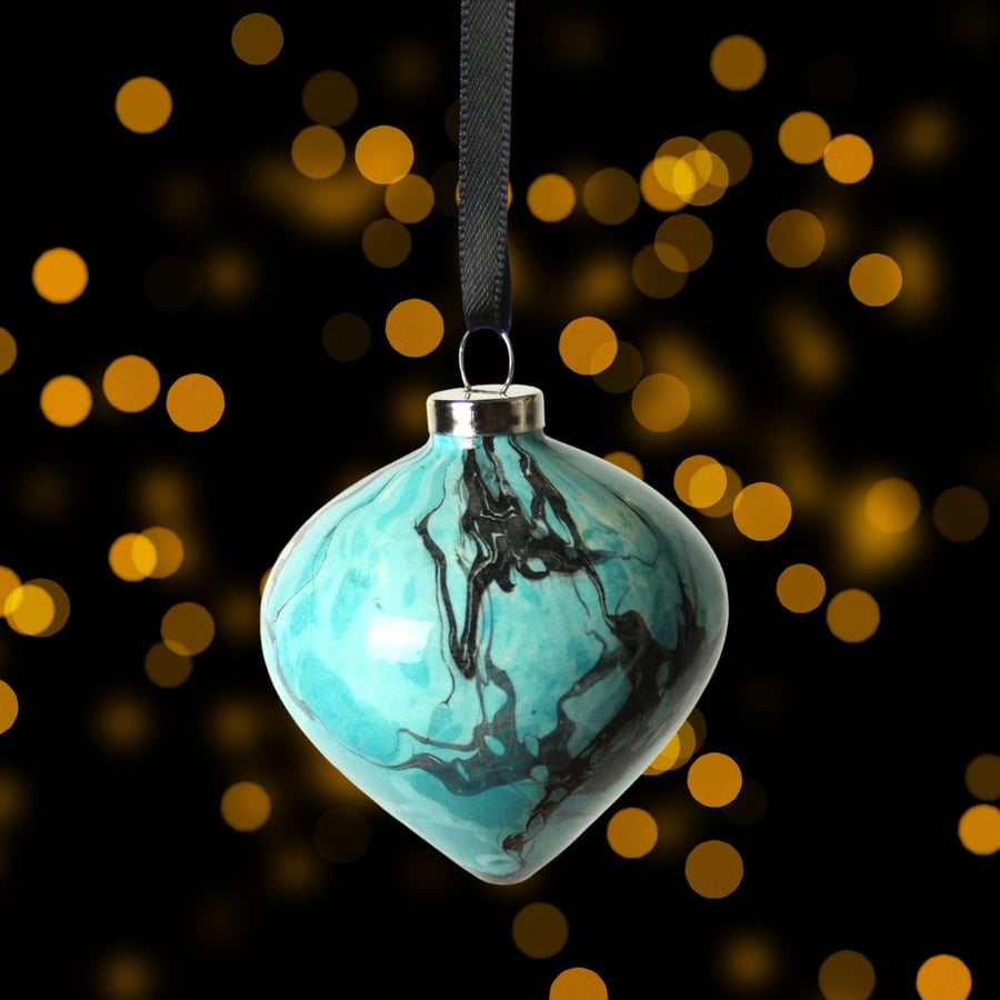 Christmas bauble Espirito dos Minerais ornament Turquoise "Turquesa"