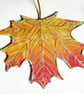 Leaf Hanging Decoration Free Machine Embroidery Home Decor  - Image 2