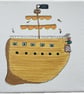 Cartoon Pirate Ship and Navy Ship Set - Image 2