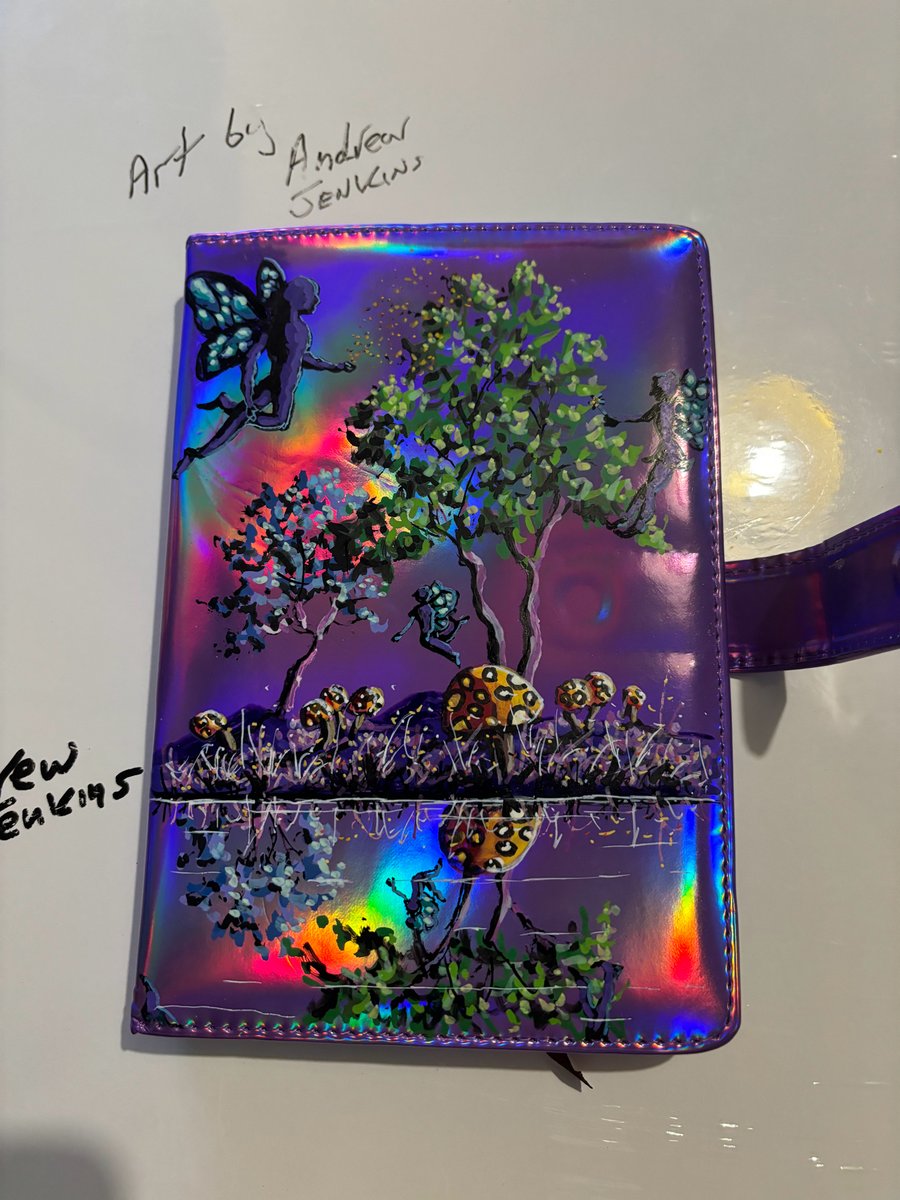 A hand painted and sealed Journal by Andrew Jenkins 