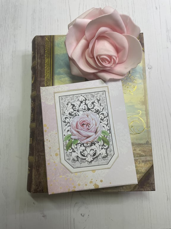 Ephemera- Flip Book - Mini Rose Vintage Style by Carolee Crafts PB8 - 0004