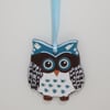 Owl, clay hanging decoration, gift for an owl lover 
