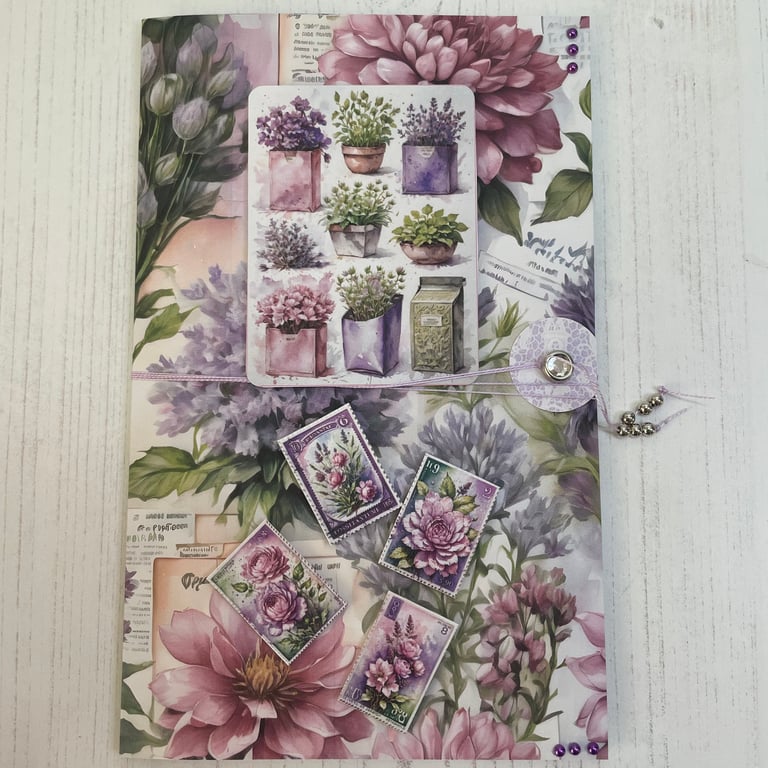 Folio - Lilac and Lavender Flower by Carolee Crafts  PB9 0034