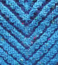 Neckwarmer, Scarf, Kerchief Cowl, Knitted Handspun Navy, Blue, Merino, Silk - Image 6