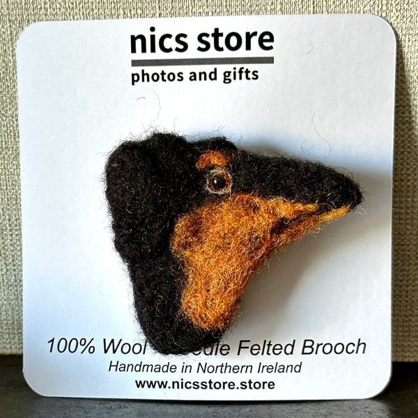 Needlefelted Brooch Dog Brooch Dachshund