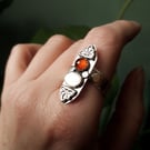 Art Deco Gemstone Ring handmade 