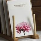 Pink Chrysanthemum flowers Greetings Card Wedding (QM 334)