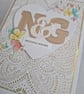 Personalised wedding card with initials - Image 2