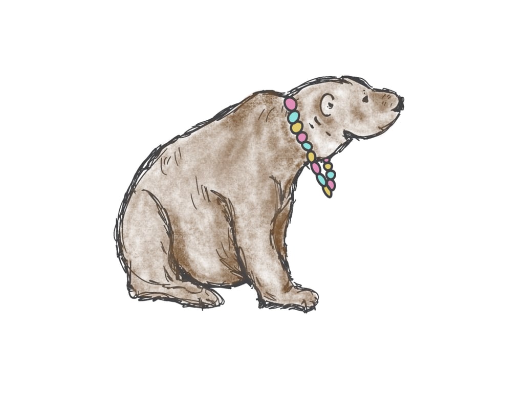 Bear in beads