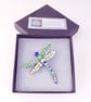 Large Dragonfly Brooch in Colourful Enamels - Image 7