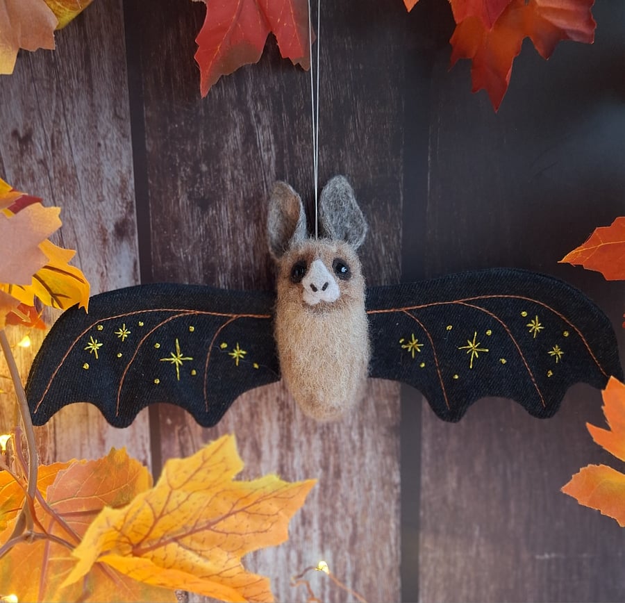 Gold Embroidered Leaf Nosed Bat