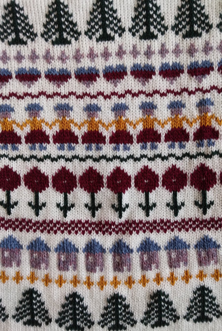 Jumper with a Sampler pattern