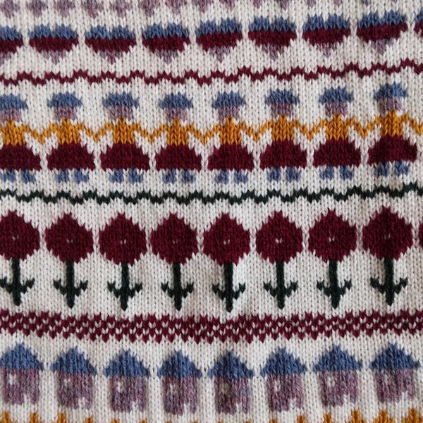 Jumper with a Sampler pattern