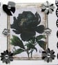 Black Peony - Hand Crafted Decoupage Greeting Card - Blank 2839 - Condolence
