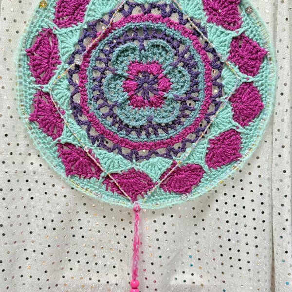Flower mandala dream catcher