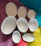 Set of 4 oval, hand painted gift boxes - Image 3