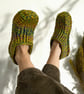 Woodland Merino Wool Blend Crochet Slipper Socks. - Image 8