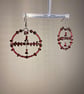 Garnette - Garnet & Glass Beaded Earrings - Image 3