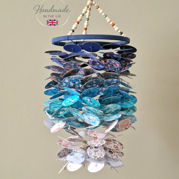Ocean Nursery Mobile, Handmade Coastal Decor, Baby Shower Gift