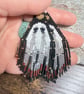 Spooky ghost Halloween beaded fringe earrings - Image 5