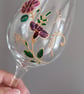 Set of 2 Hand Painted Wine Glasses - Image 3