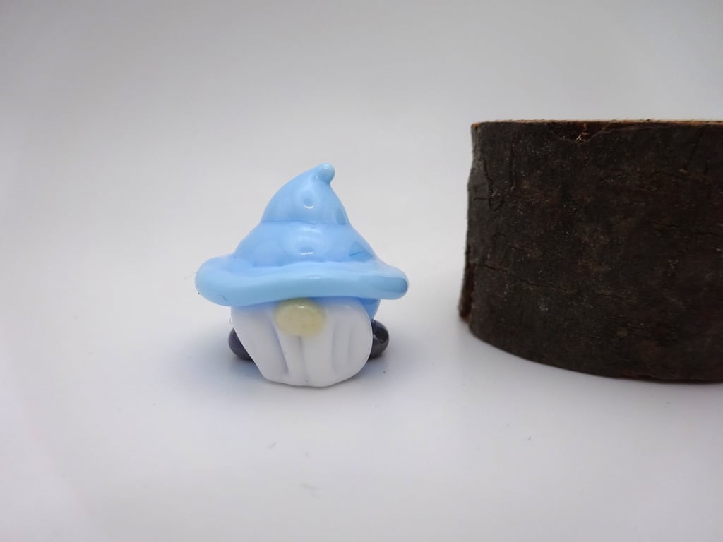 small glass gnome