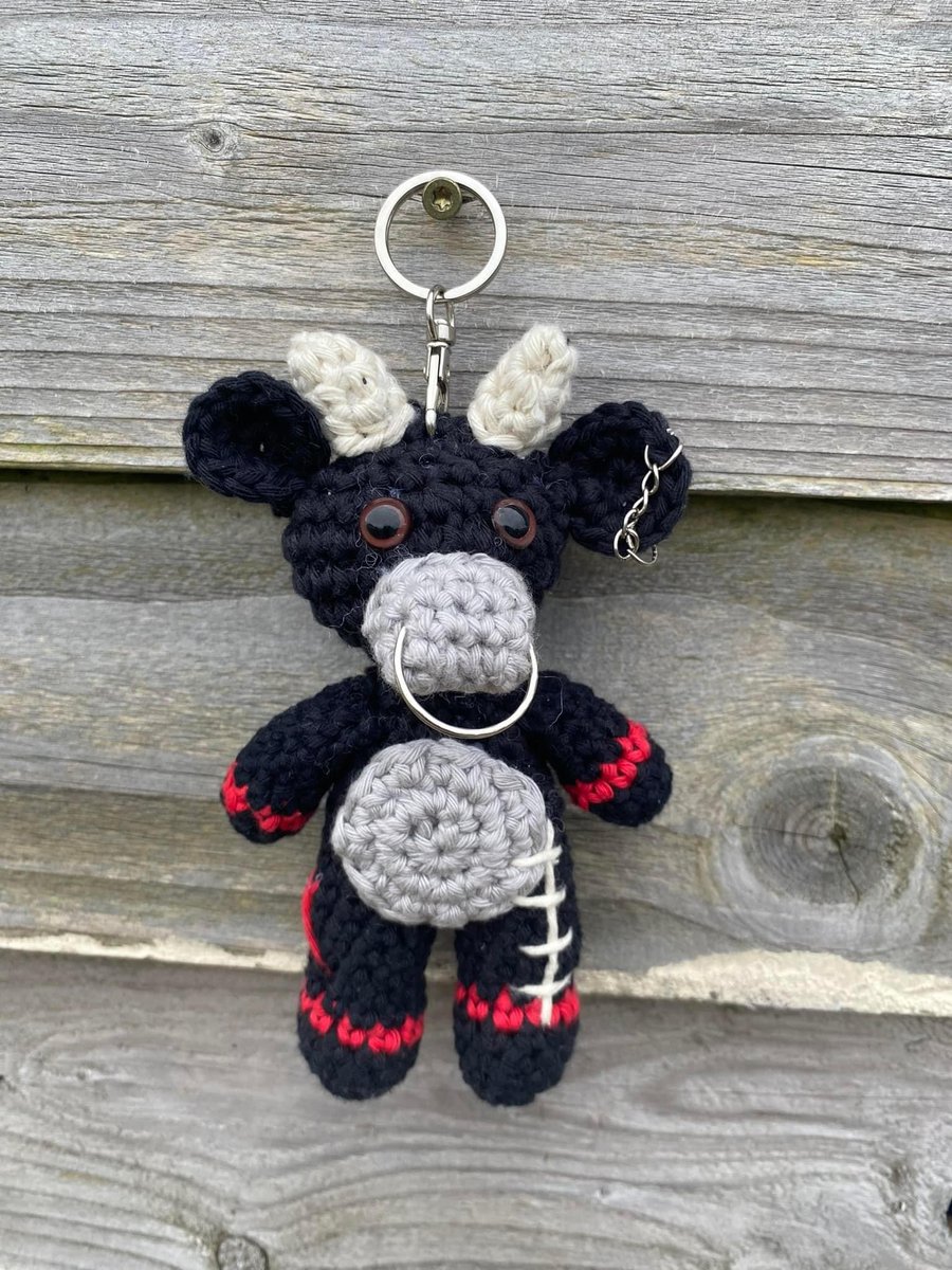Emo Cow Keyring - Great gift idea! 