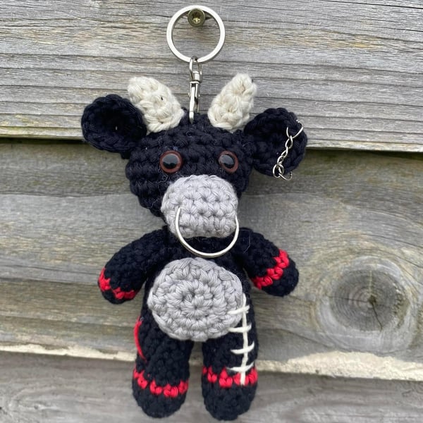 Emo Cow Keyring - Great gift idea! 