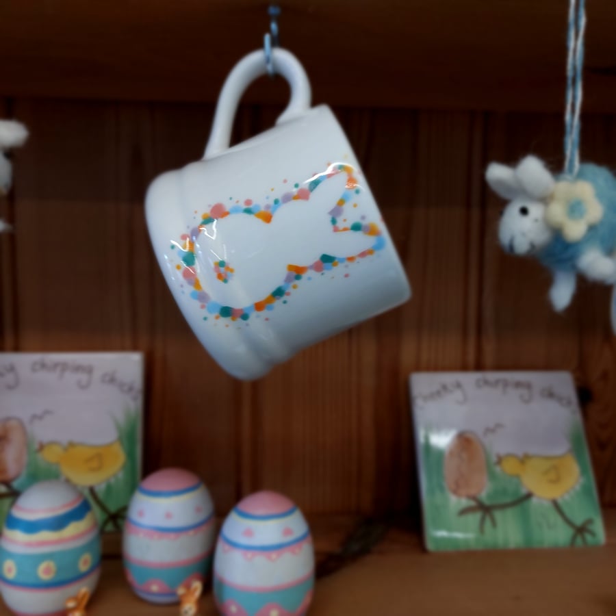 Child mug, bunny mug, custom mug, personalised mug, baby mug, rabbit mug mini