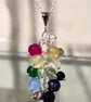 Rainbow cluster necklace - Image 2