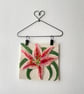 Hand felted Lily Textile Artwork  - Image 5