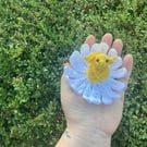 Crocheted Daisy dragon flower collectible