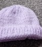 Hand Knitted Baby Hat for Premature Babies made with Sparkle Wool - Image 2