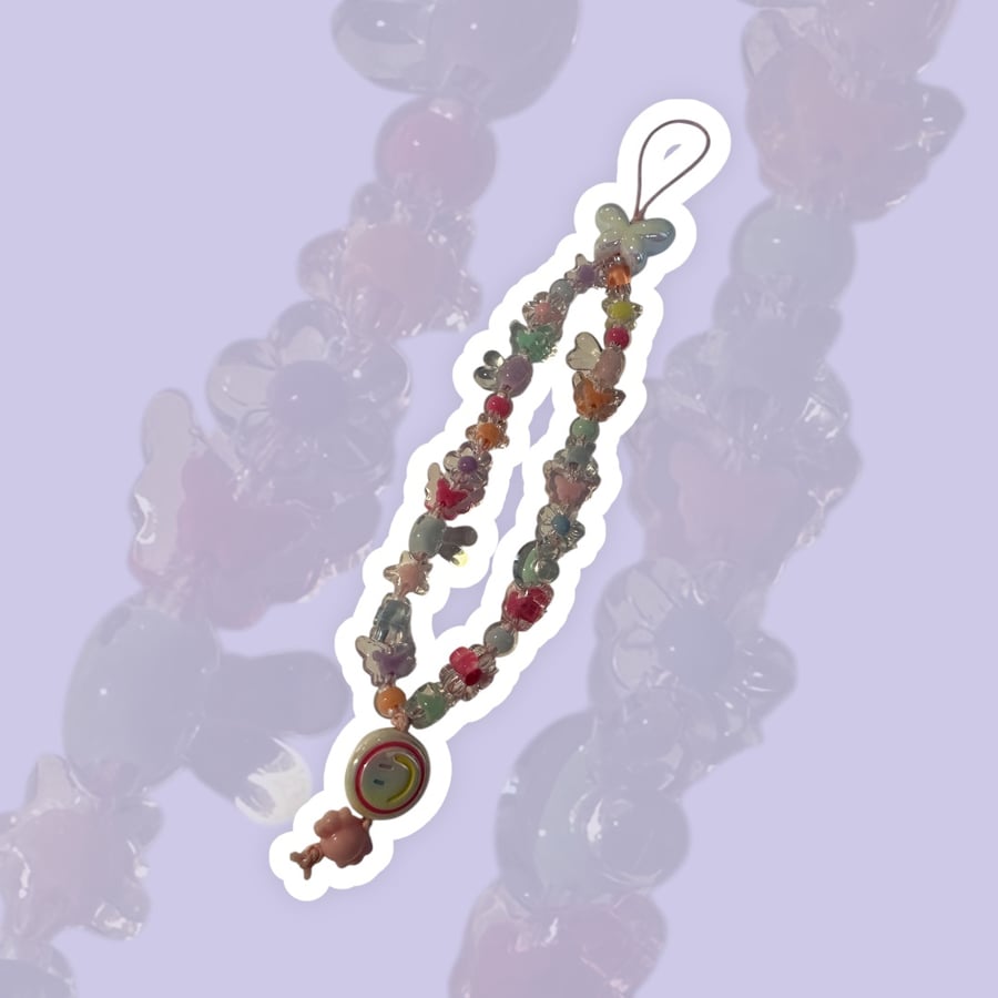 A Smiley Cute Long Phone Charm