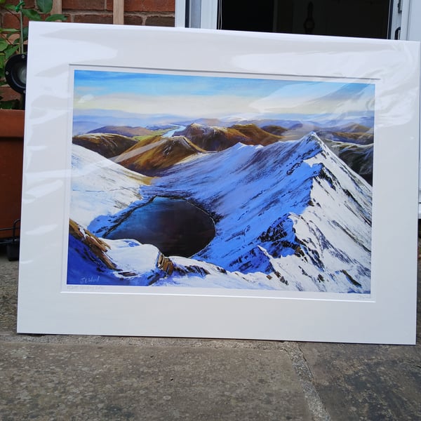 Striding Edge Limited Edition signed Print 