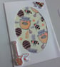 Any occasion card. Birthday card. Notelet. Handmade honey bee card. Ref 276.  - Image 4