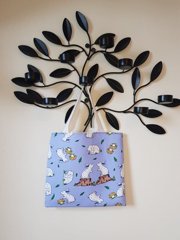  Easter bunnies bag; blue